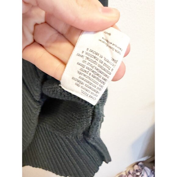 KOTN Womens Hamatah Knit Sweater Pullover Crew Neck Ribbed Trim Black Small - Picture 5 of 8